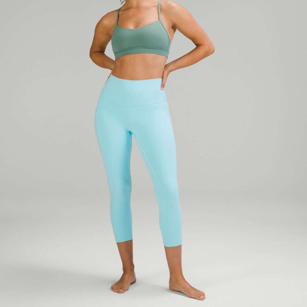 Lululemon Align High-Rise Crop 23" Icing Blue 4 NWT